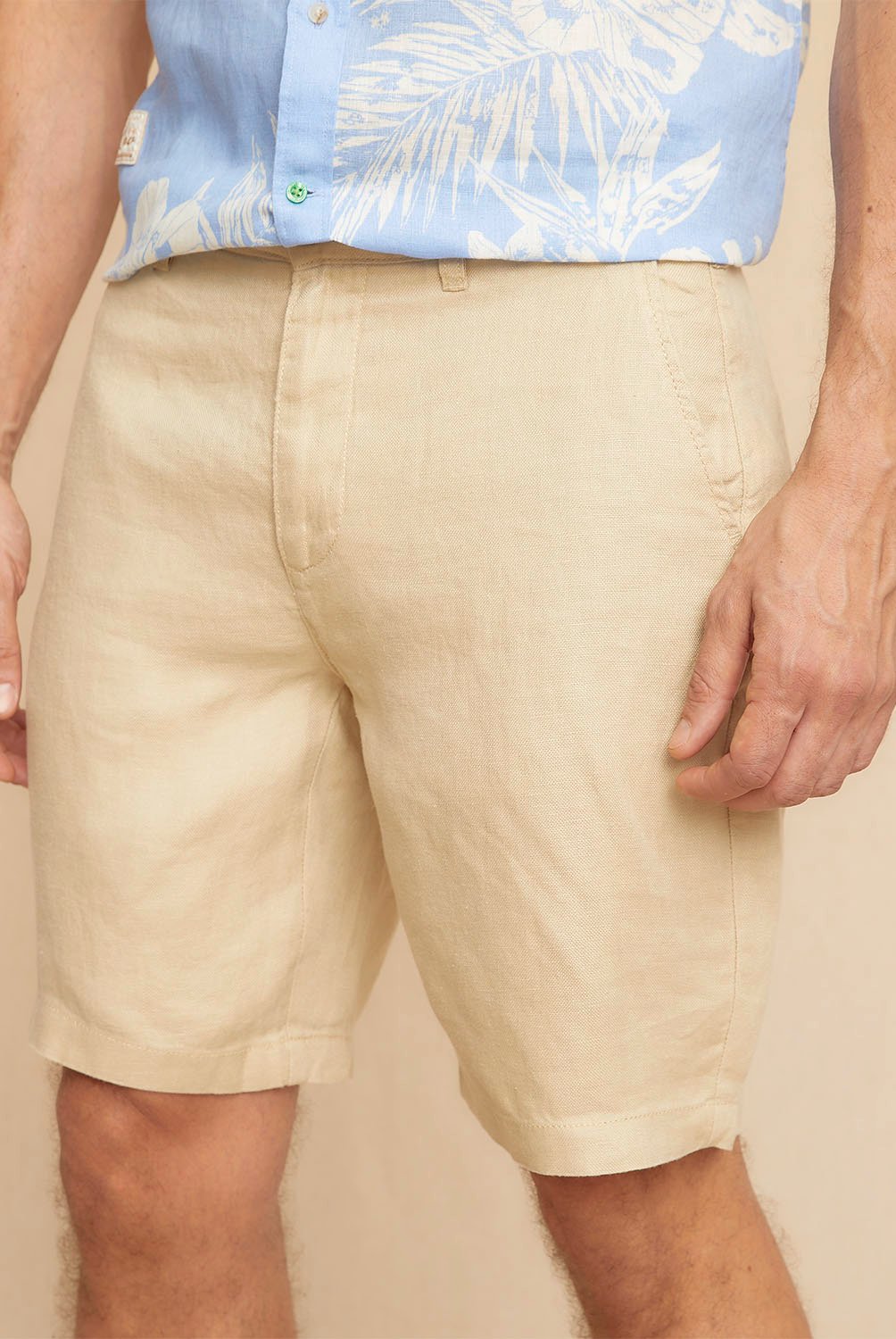 ARMEDANGELS Pantaloncini Uomo JAACQUE LINO – Misto Viscosa E Lino, Regular Fit, Marocco
