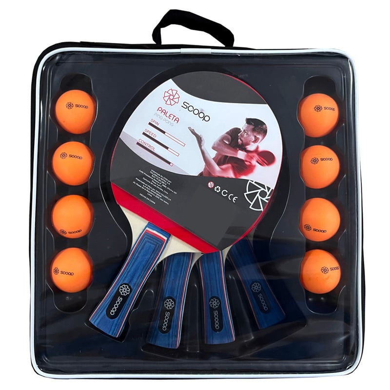 Tabla De Rebote Para Ping Pong Con 8 Gomas Rojas - Entrenador Individual Para Practicar En Casa O Gimnasio