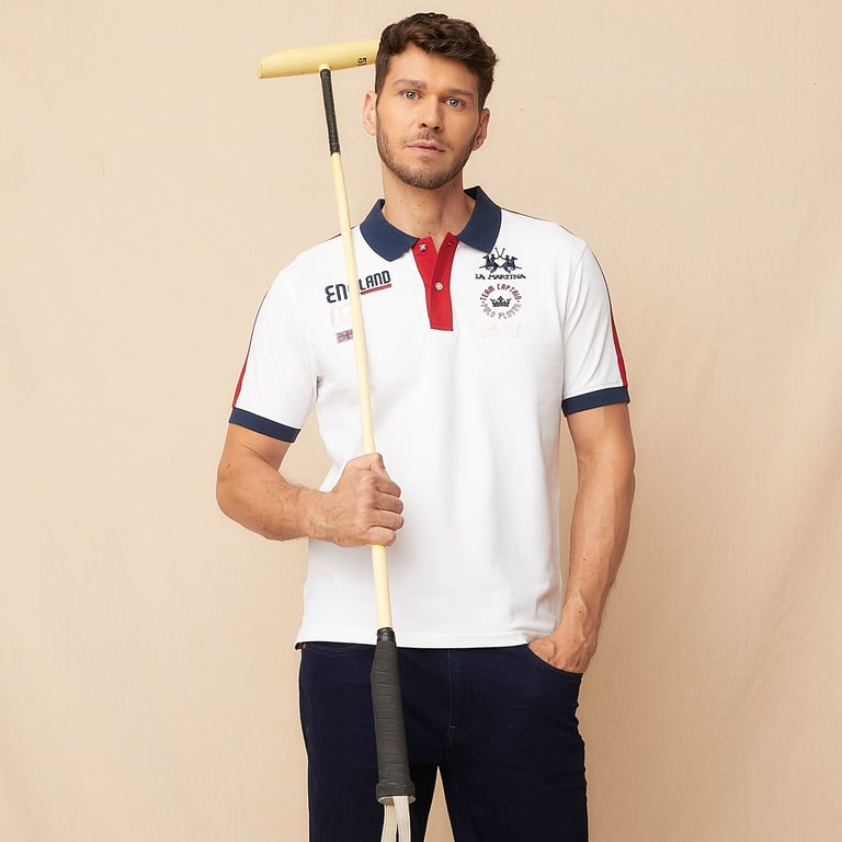 Camisa Hombre Manga Corta Lino La Española En Coral Claro 6141