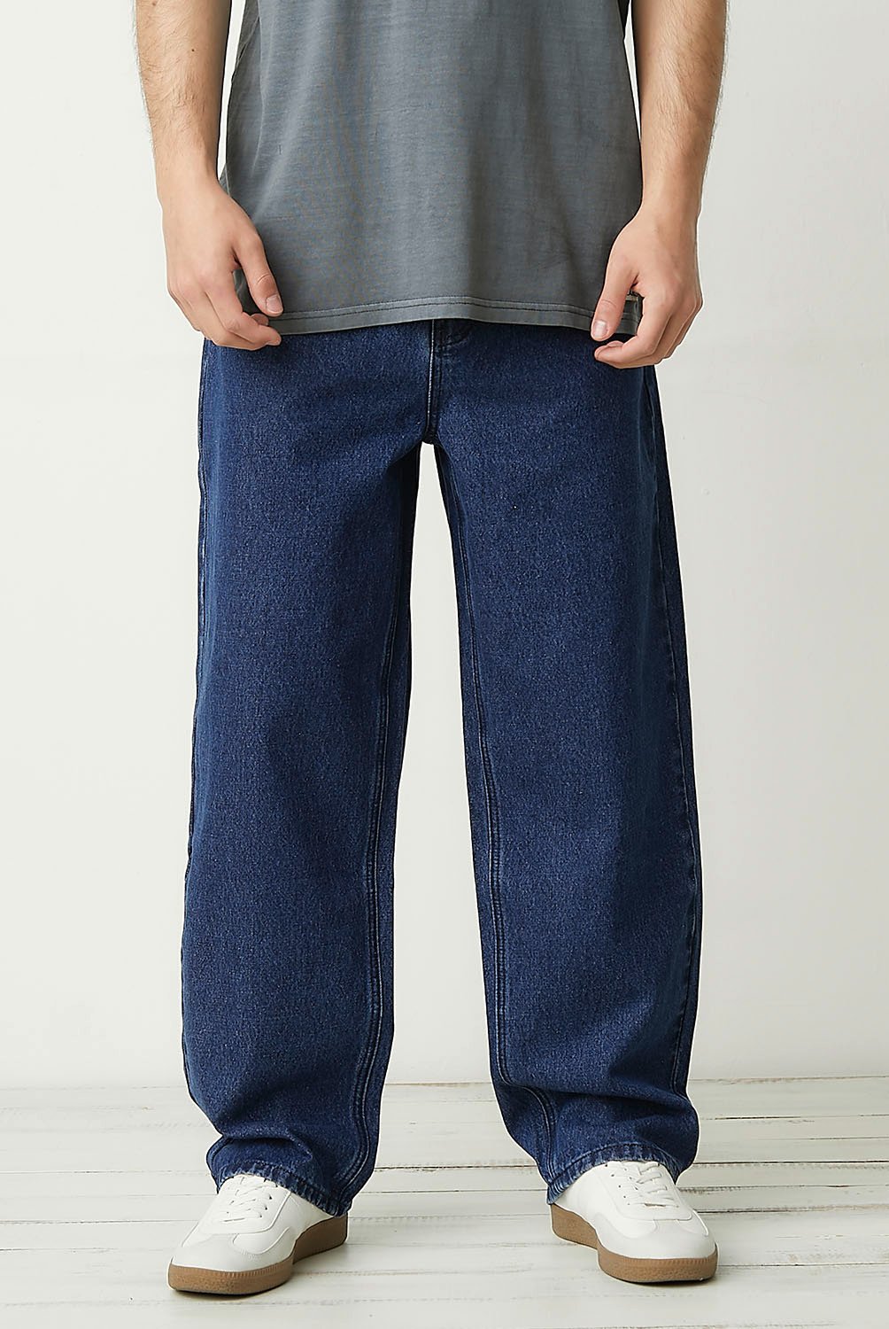 Pantalones Zara Man Rebajas 2021 Jeans Zara Baggy Fit Hombre Gris