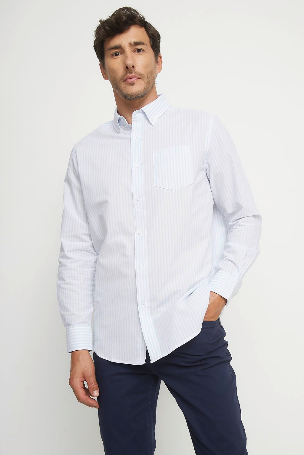 NEWPORT Camisa Manga Larga Regular Fit Algodón Hombre Newport ...
