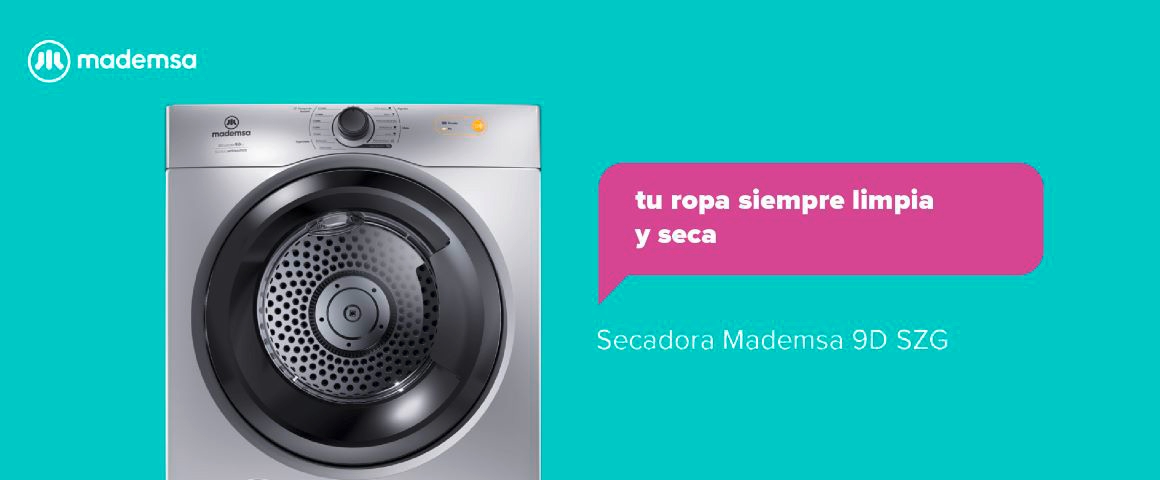 Secadora MADEMSA 9D SZG . Tu ropa siempre limpia y seca