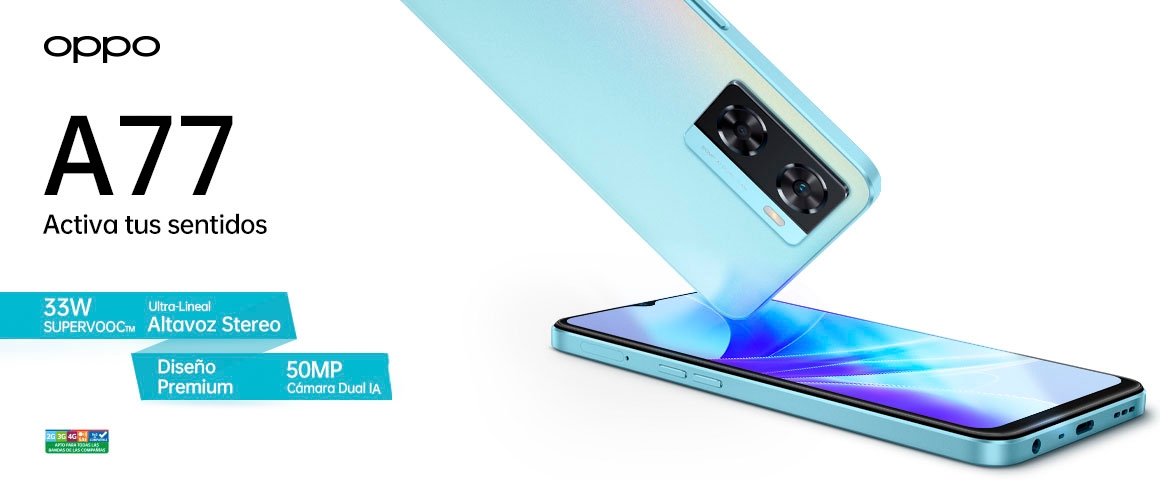 OPPO A77 Activa tus sentidos
