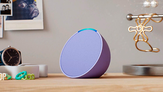 AMAZON Dispositivo de Voz Alexa Echo Pop Morado Amazon | falabella.com