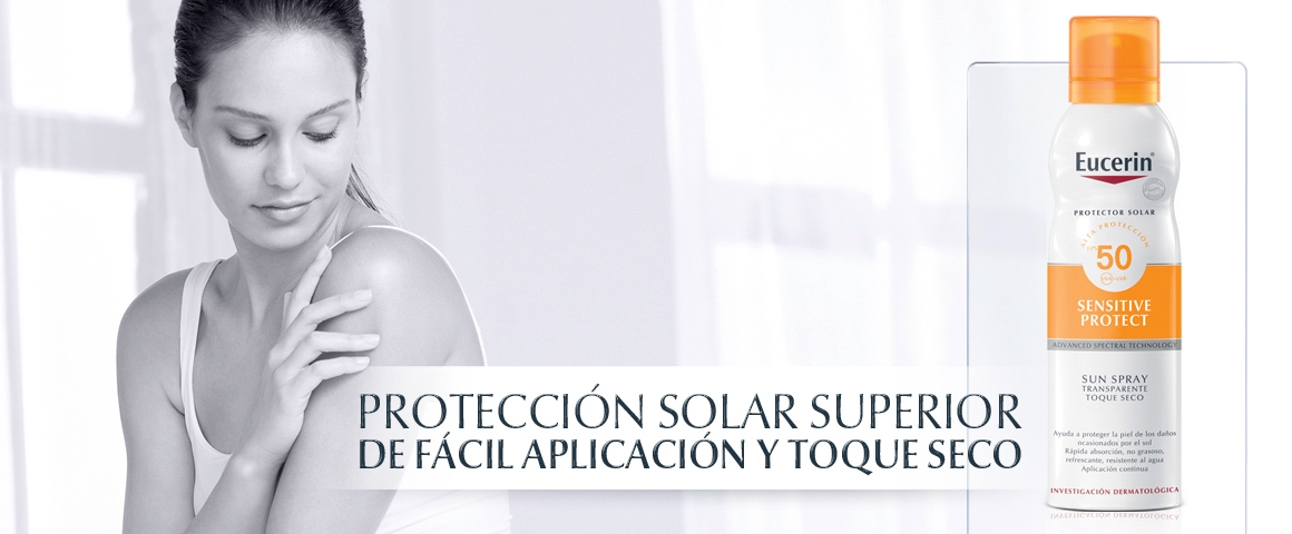  filtro, protector solar, cuerpo, corporal, factor 50, protector, toque seco, Eucerin
