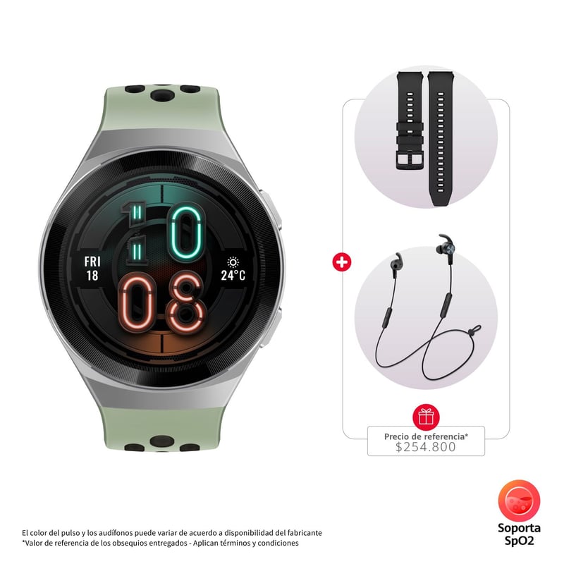 HUAWEI - Smartwatch Huawei GT2E + Audífonos AM61 + Pulso