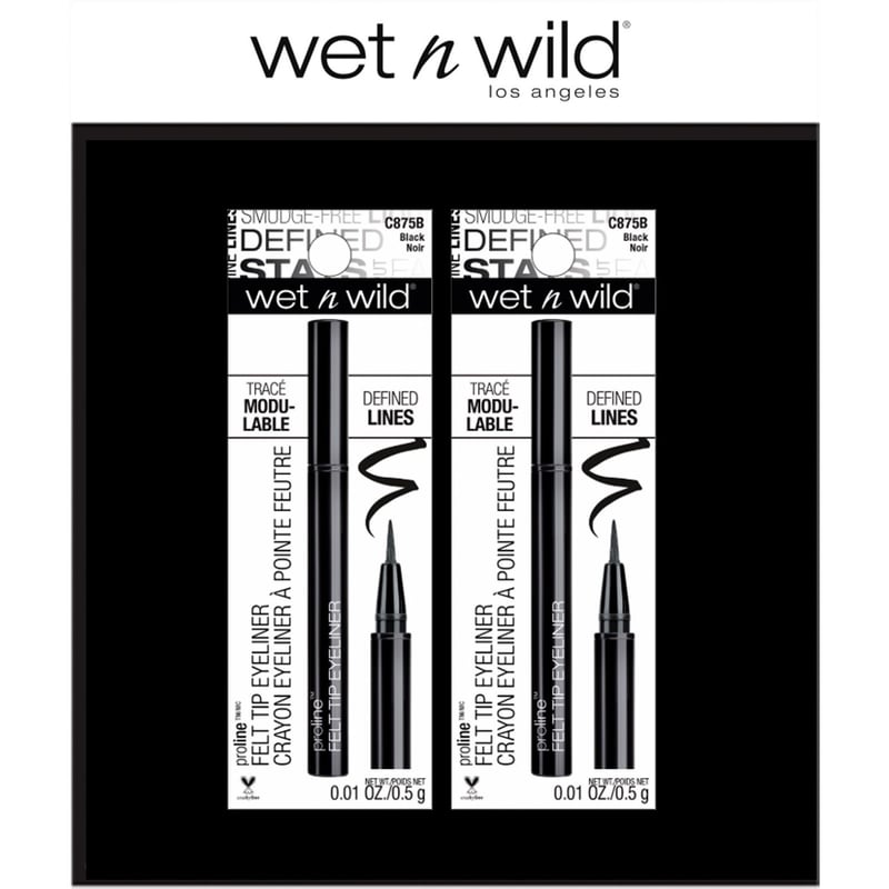 Wet N Wild - Set x2 Delineadores de Ojos Proline Felt Tip 