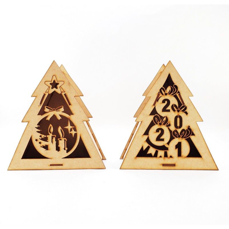 GENERICO - Caja triangular arbol de navidad