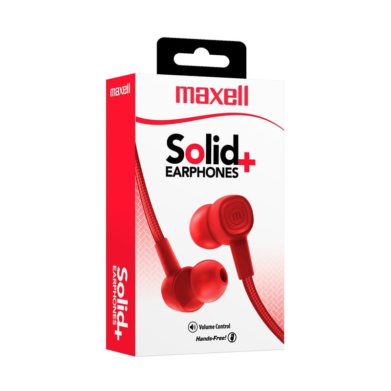 MAXELL - Audífonos Solid + Earbud