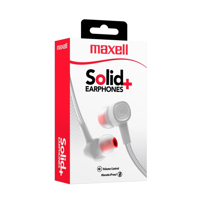 MAXELL - Audífonos Solid + Earbud