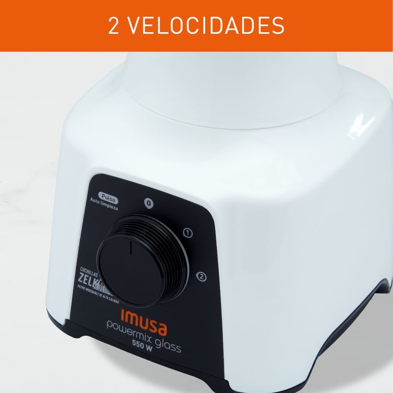 Licuadora Imusa PowerMix Plus 2 Velocidades 550 W
