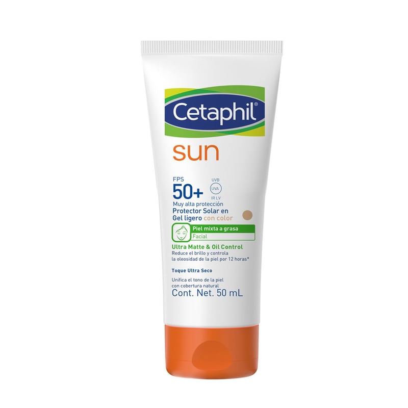 CETAPHIL - Bloqueador Solar Sun Ultra Mate & Oil Control Cetaphil para Piel Mixta 50 ml