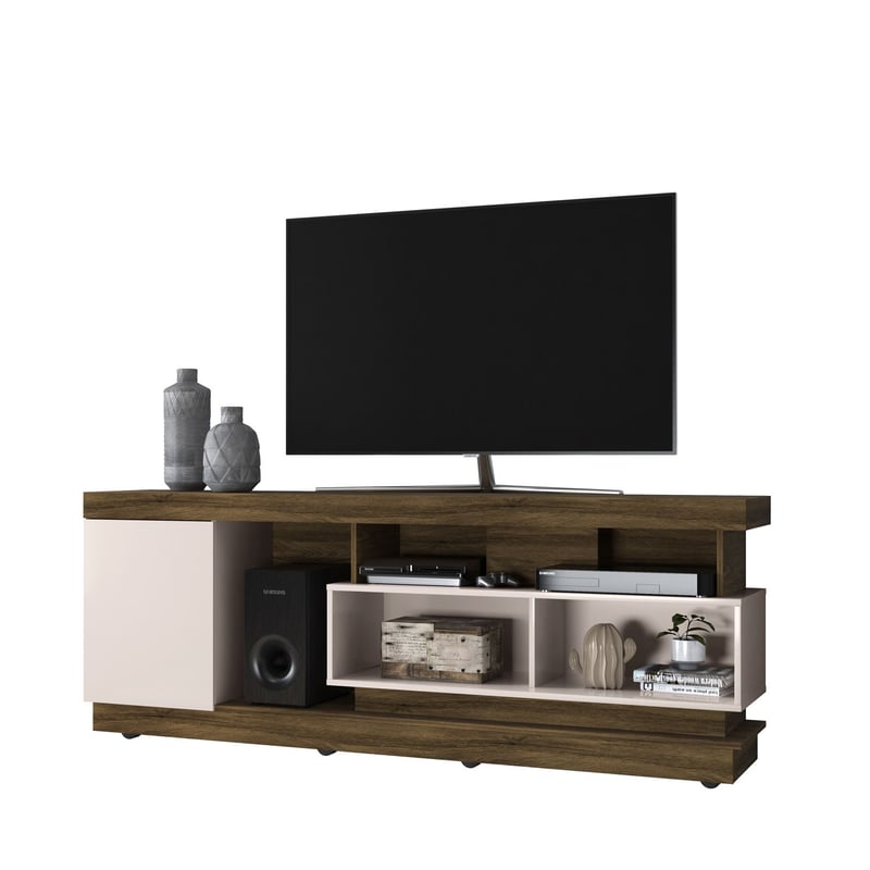 MULTIMUEBLES - Mueble de Televisión Moderno de 181 x 66.2 x 40 cm  para Televisores de Hasta 70 Pulgadas,  Multimuebles