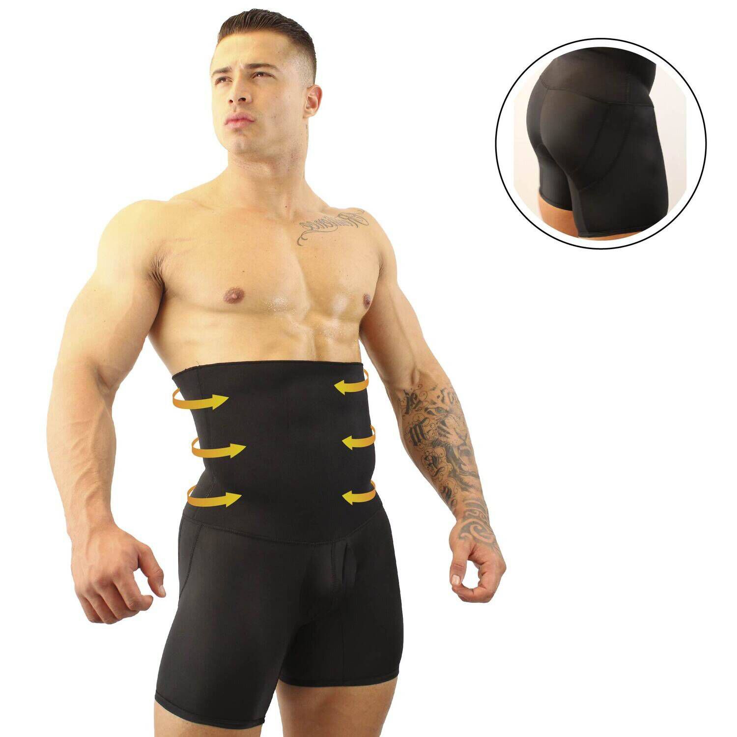 Boxer faja neopreno reductor de abdomen para men