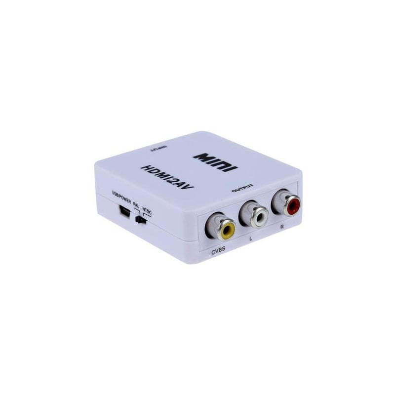 Adaptador convertidor hdmi a rca av tv bo x a televisor crt GENERICO falabella