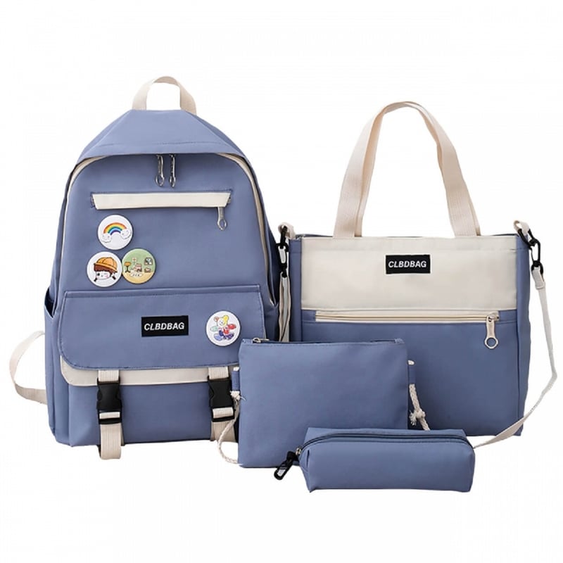 Set Morral Escolar Bolso Bolsito Cartuchera Para Ninas