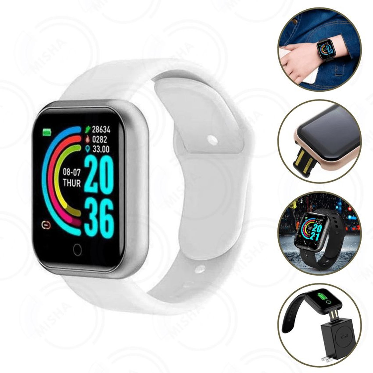 Reloj smart bracelet d20 blanco GENERICO falabella