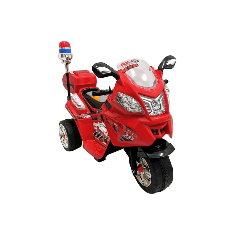 Moto de bateria tipo policia con sirena para ninos SUNBABY falabella