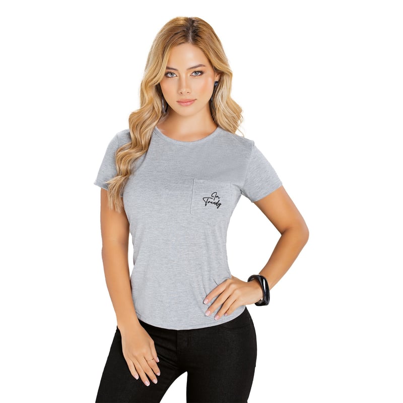 Camiseta gris jaspe hotsell