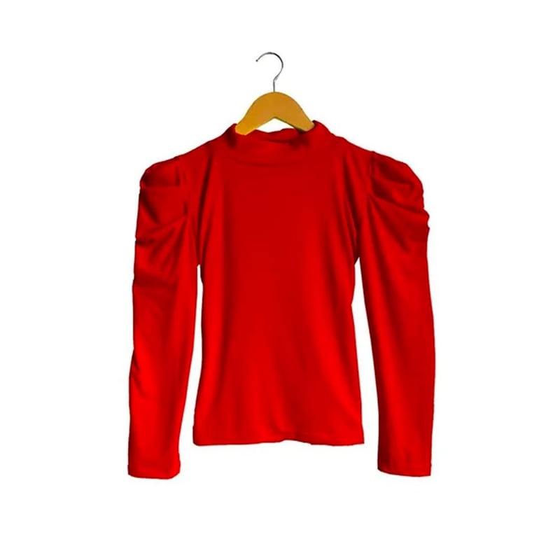 Blusas rojas de mujer shop