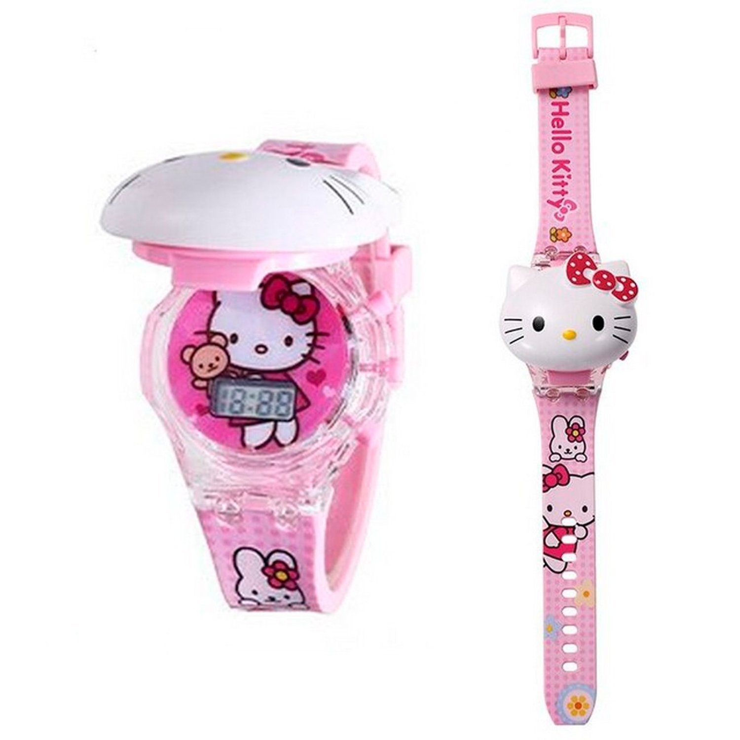 Reloj Ninas Digital Luces Sonido Tapa Hello Kitty DAYOSHOP falabella
