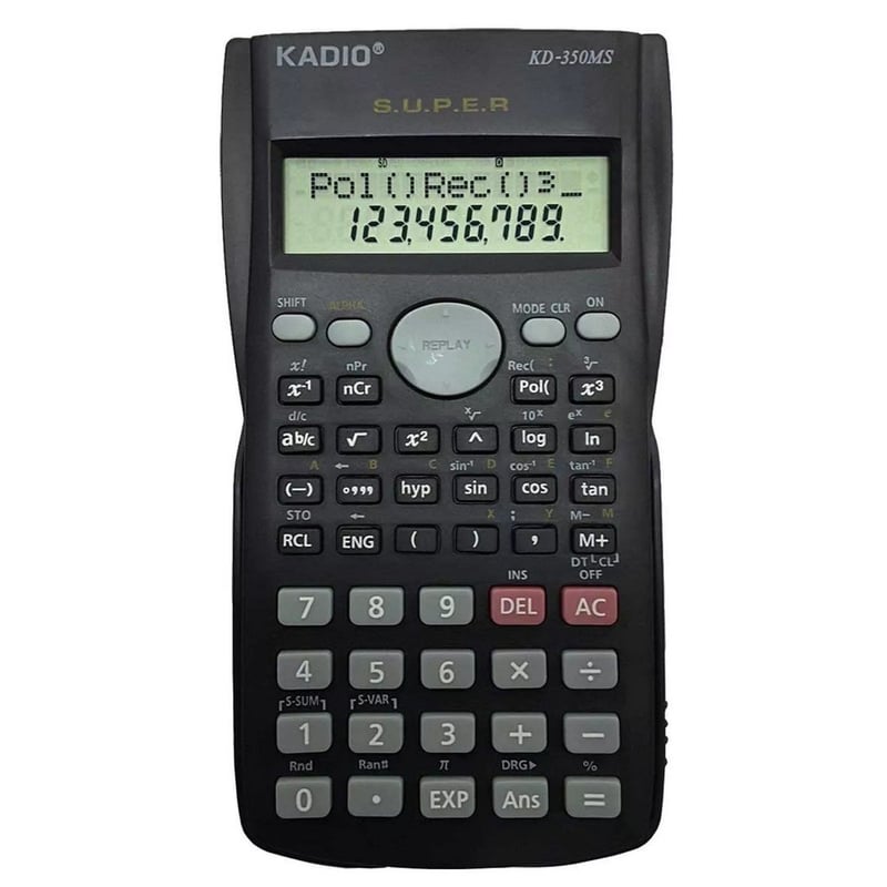 Calculadora Cientifica Completa Kadio Baterias Kd350ms KADIO falabella