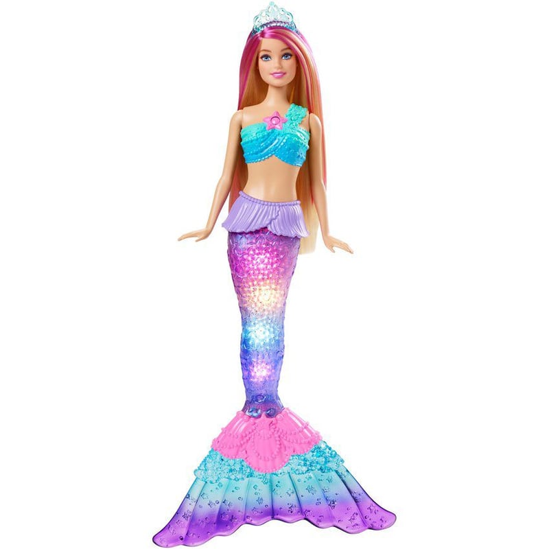 Barbie Sirena Luces Brillos Mattel BARBIE falabella
