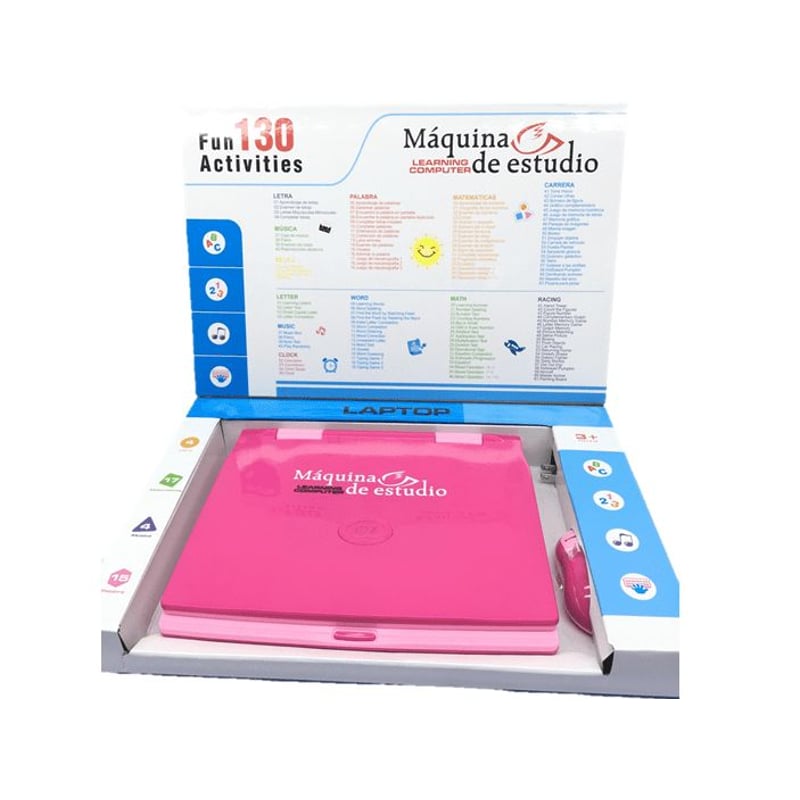 Computador Didactico Ninas Juguete 64 Funcion Espanol ingles JUGUETERIA EXPRESS falabella
