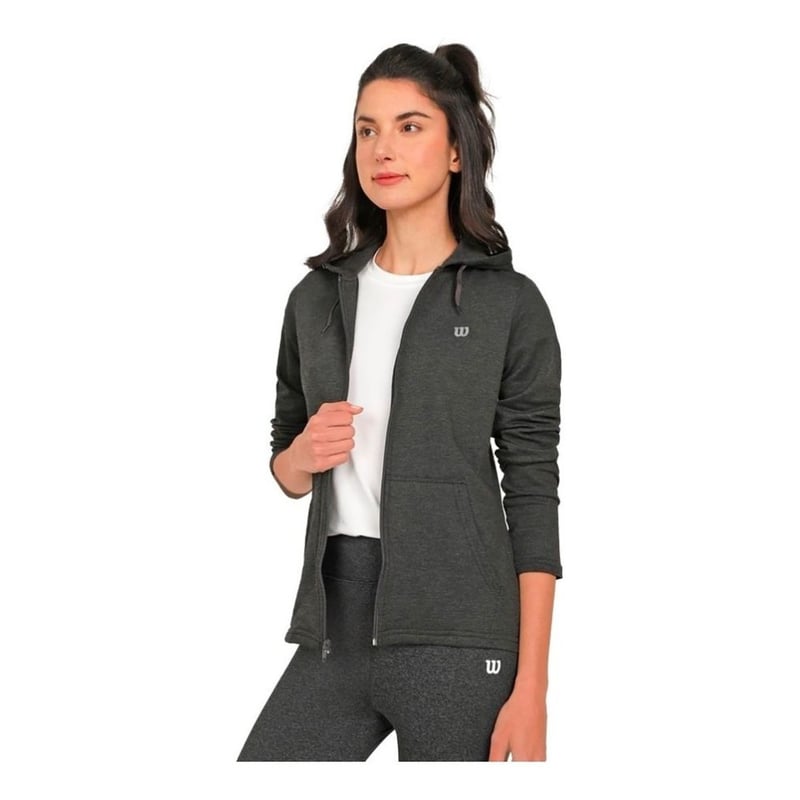 Buzo Saco Capucha Deportivo Wilson Con Cierre Mujer Sudadera WILSON falabella