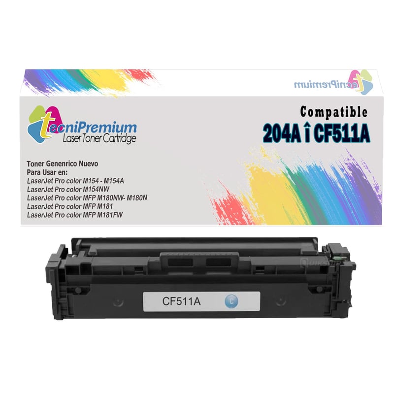 GENERICO - Toner Compatible CF511A Cyan Impre  LaserJet Pro M154nw, M180nw