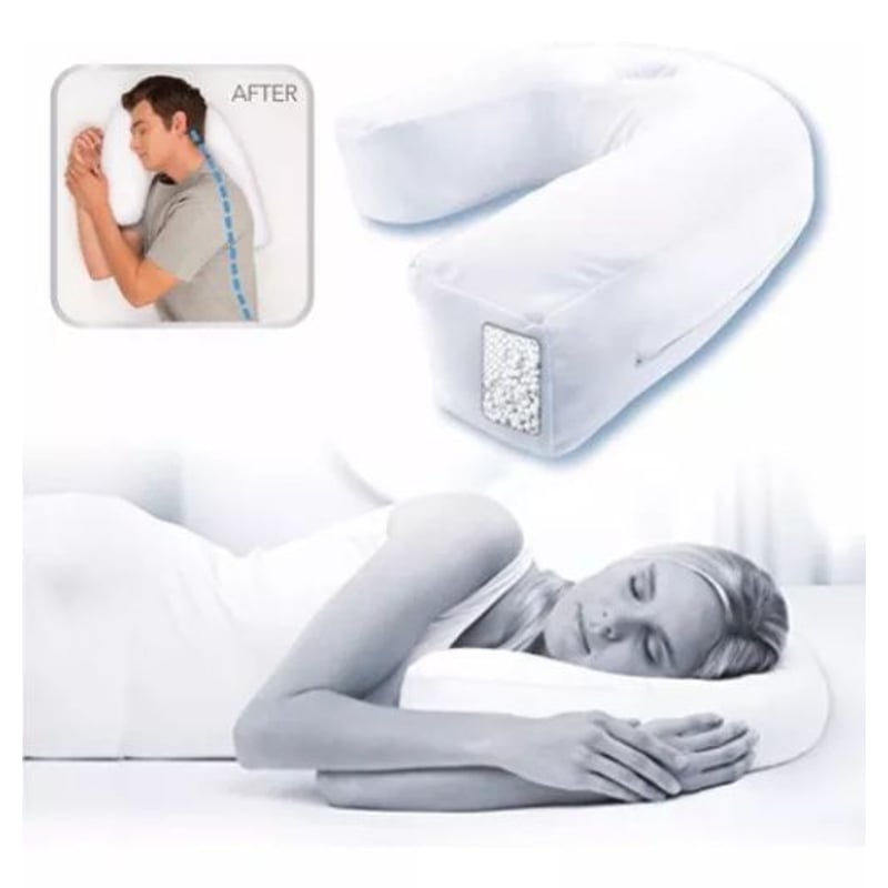 Almohada Antironquidos 60 x 25 cm Blanco Liso Baston. HAPPY BEAR falabella