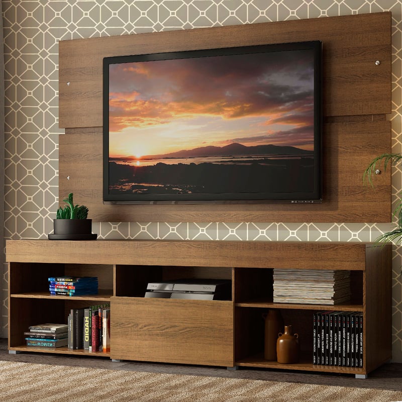 Gizoon Soporte De TV Para TV De Hasta 65 Pulgadas Con Estantes De Almacenamiento Centro De Entretenimiento Para Juegos De 3 Niveles Para Ps5 Mesa
