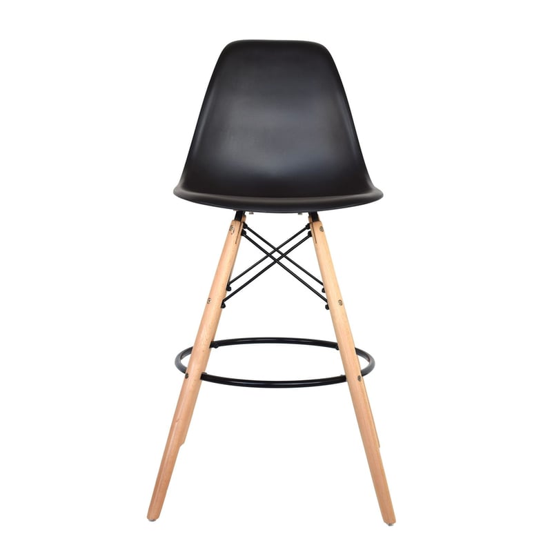 BONNO - Silla Diseño Eames Cajero Negro Bonno