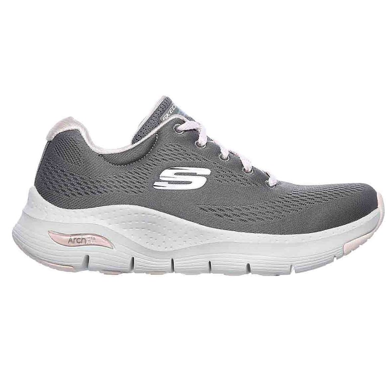 Tenis Gris Skechers Mujer Arch Fit Sunny 149057GYPK SKECHERS falabella
