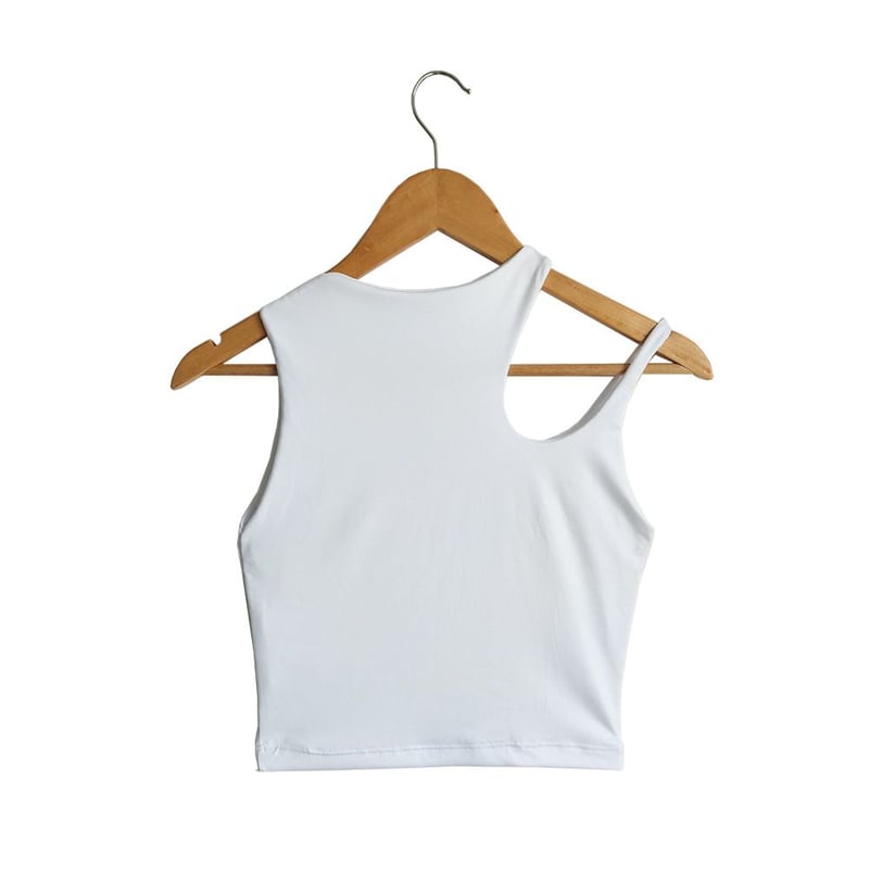 Crop top blanco basico hotsell
