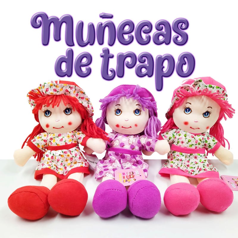 Munecas de Trapo Juguetes Ninas Peluche Infantil Jugueteria GENERAL falabella