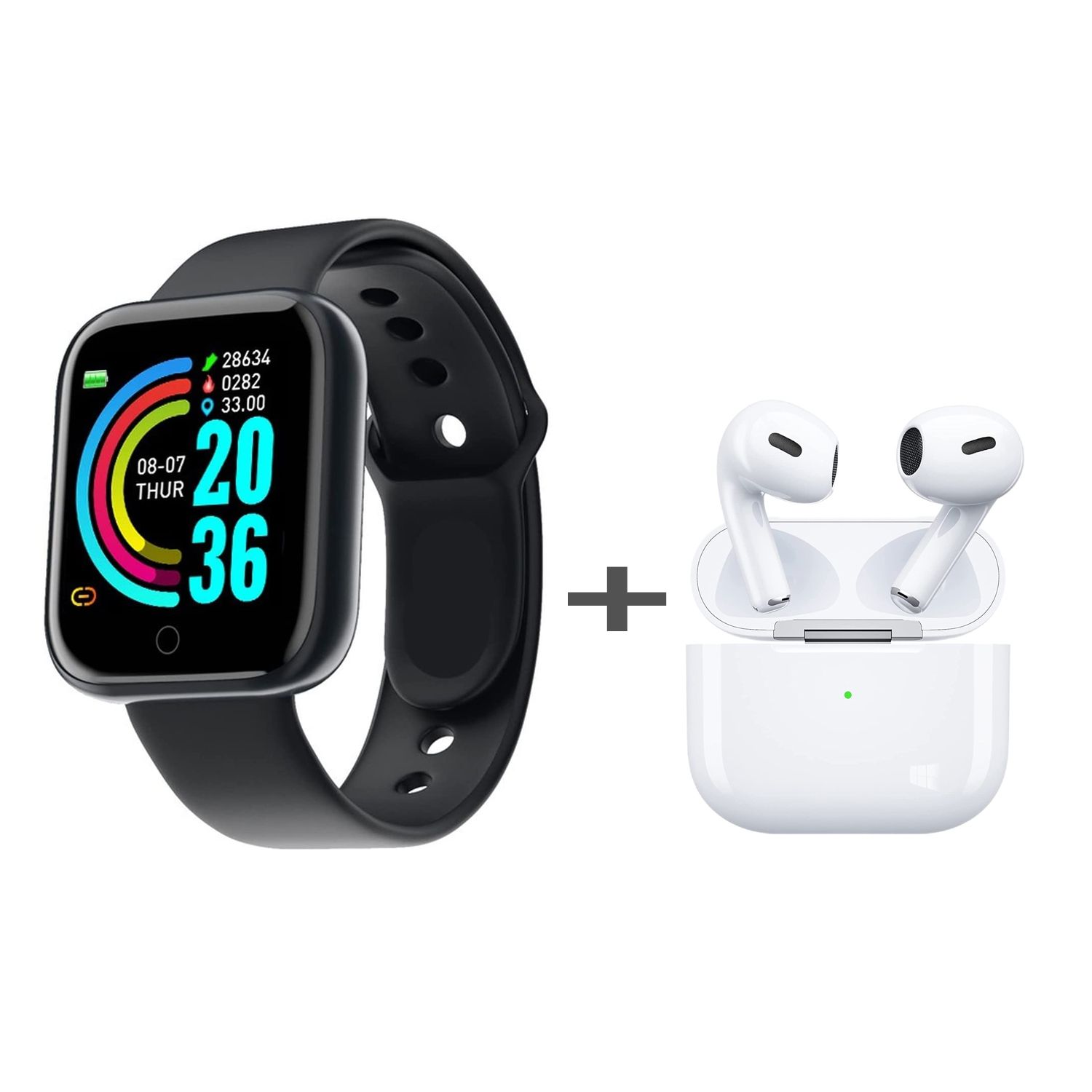 Combo Reloj Inteligente Audifonos Inalambricos Bluetooth ONE PIXEL falabella