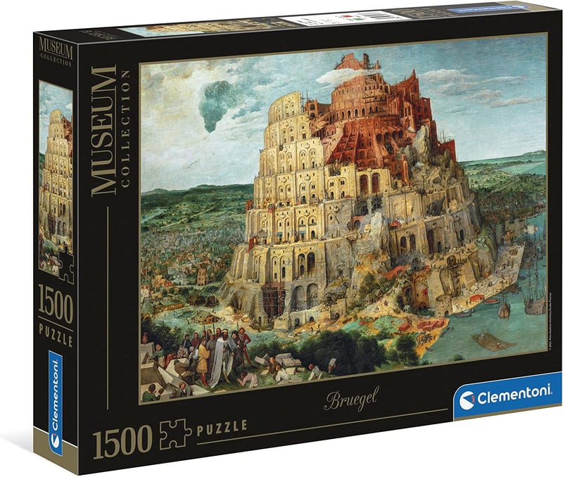 Rompecabezas 1500 Piezas Adulto Obra Arte Torre De Babel CLEMENTONI ...