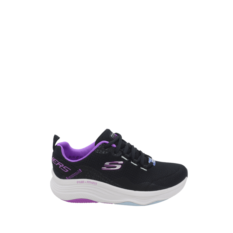 Tenis Skechers D Lux Fitness Roam Free Color Negro Purpura Blanco para Mujer SKECHERS falabella