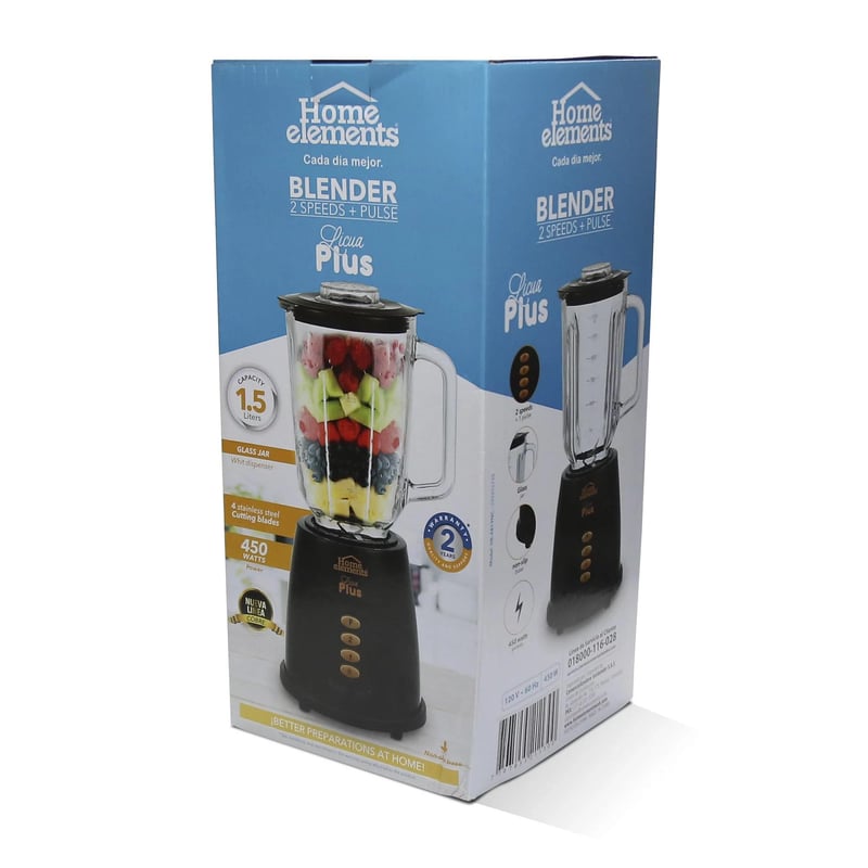 Precio licuadora home elements 1.5 litros hotsell