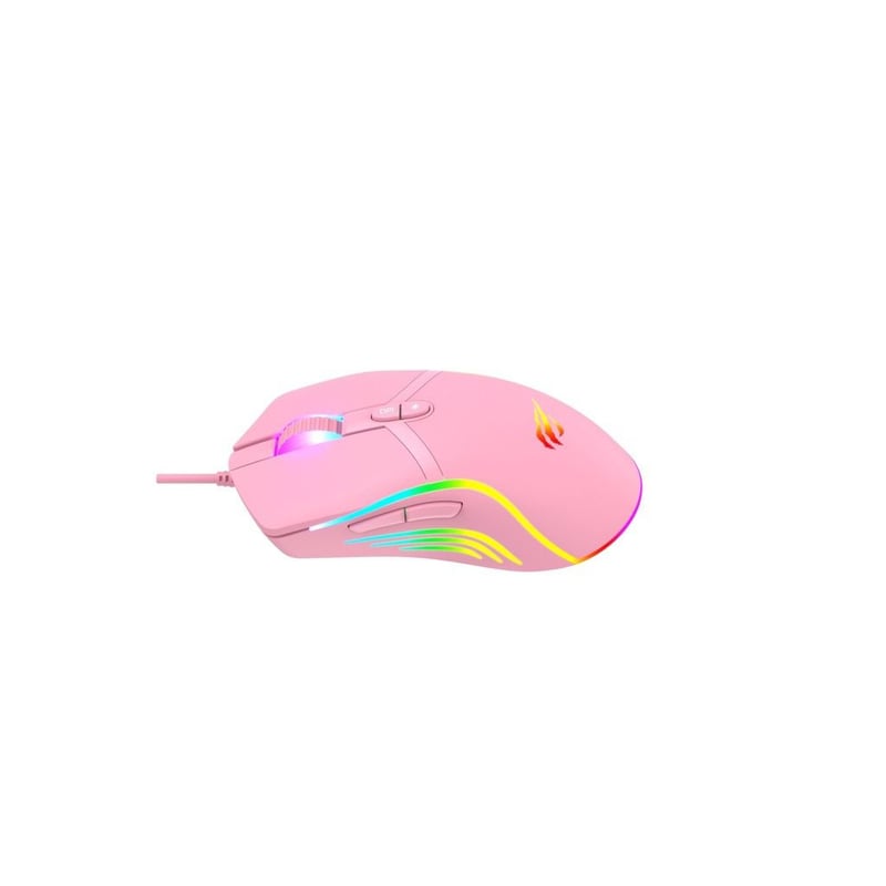 MOUSE GAMER ROSADO RGB MS1026 6400DPI 7 BOTONES ZER | falabella.com