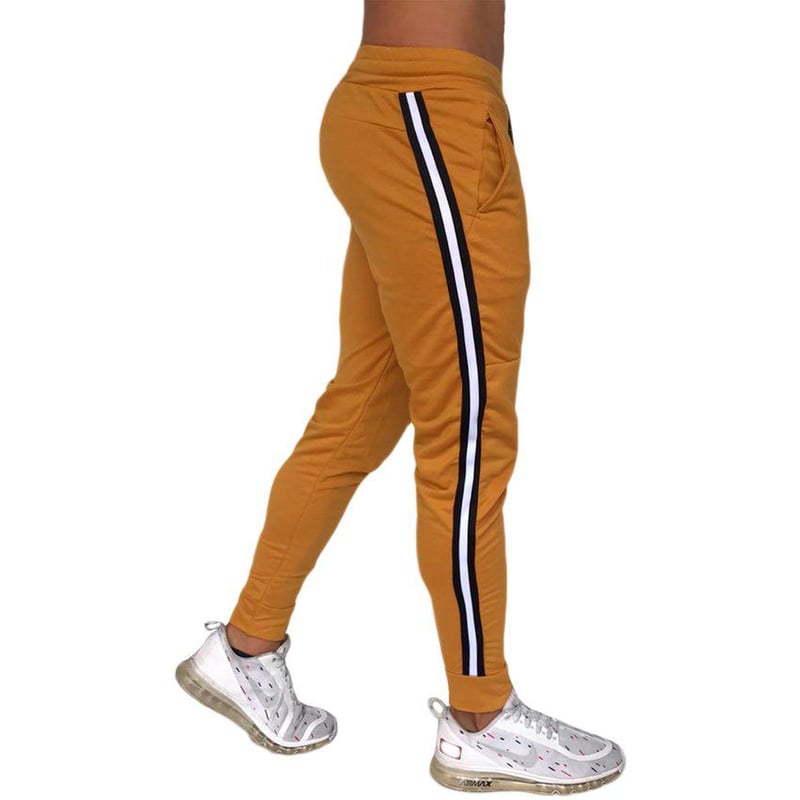 Jogger franjas mostaza mundo alfa de hombre slim fit de colores GENERICO falabella