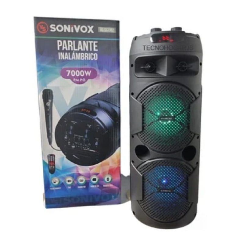 Parlante Cabina De Sonido Profesional Sonivox Con Microfono 7000W SONIVOX falabella