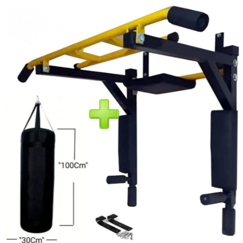 Barra dominadas saco boxeo shop