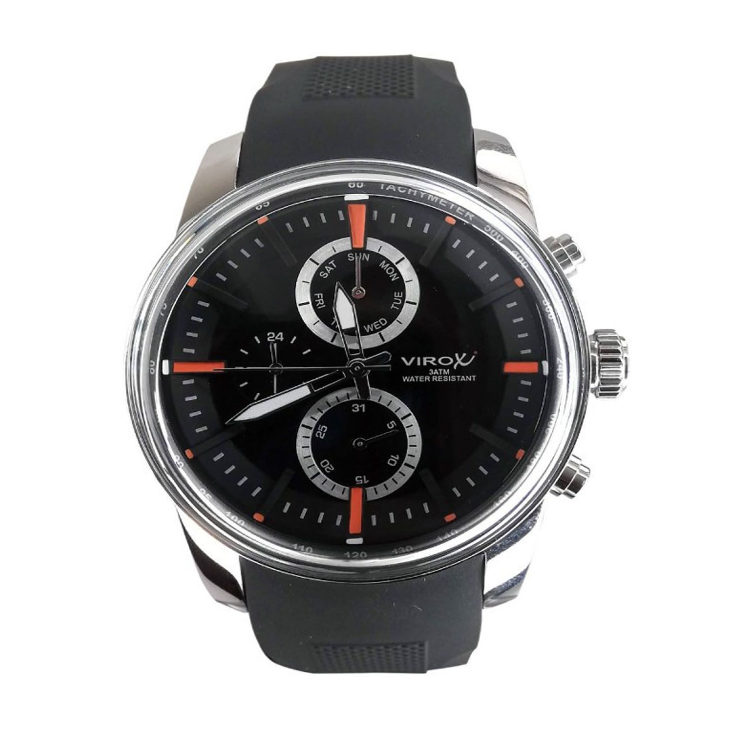 Reloj Virox hombre caja en acero analogo multifuncional con pulso en Silicona diales de colores VIROX falabella