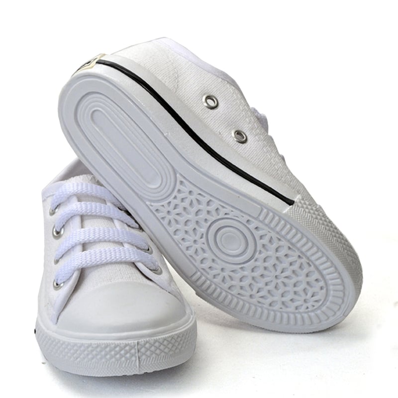 Tenis para ninonina tipo converse blanco