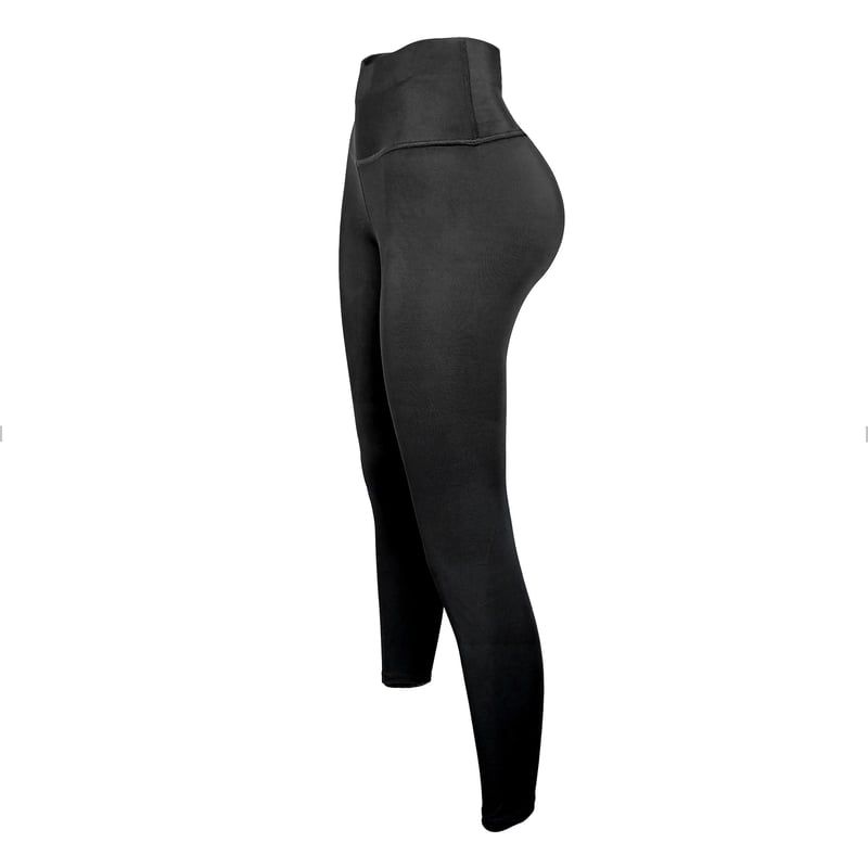 Leggins Deportivo Para Mujer Licra Negra Cenida Elastica Ajustada FITNESS falabella