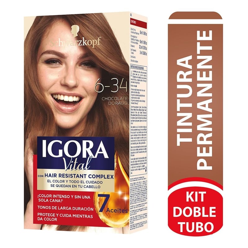 IGORA - Tinte Igora Vital Permanente 6-34 Chocolate Dorado Dt