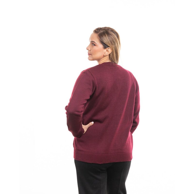 Sueter Tejido para Mujer Saco Pilar Vinotinto. CASADIEGO SUETERES falabella