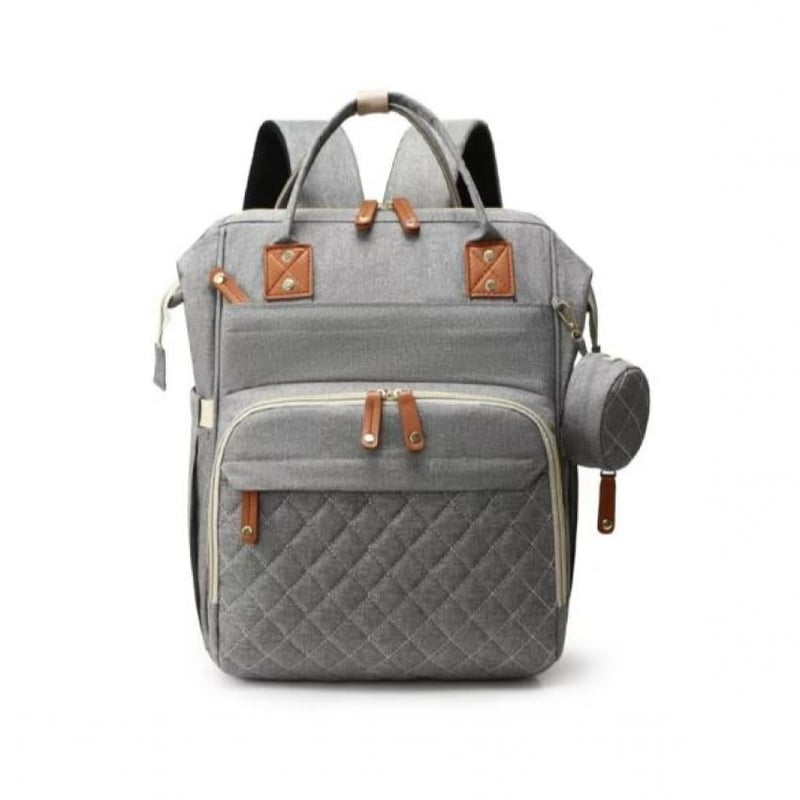 Panalera morral de bebe tipo cuna practica cambiado gris GENERICO falabella